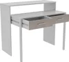 A white desk with two drawers, one partially open, against a white background. Náhled obrázku produktu