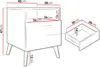Comodino TANTES - cashmere / cashmere lucido Anteprima dell’immagine prodotto 4