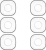 LAV Set de soucoupes Zen - set de 6, moderne & parfait pour Voir les images du produit 7
