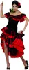 Czerwono-czarny kostium tancerki flamenco dla kobiet Small Podgląd zdjęcia produktu 6