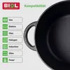 BIOL Gusseisen Topf mit Deckel Ø 23 cm 4L für Küche Backen Produktbild-Vorschau 3