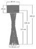 SalesFever Stehleuchte Treibholz Weiß 145 cm | Schirm Produktbild-Vorschau 9