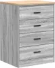vidaXL Armadio per garage grigio Sonoma in legno di pino Anteprima dell’immagine prodotto 1