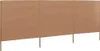 vidaXL 3 pezzi di tessuto frangivento 400 x 160 cm Taupe Anteprima dell’immagine prodotto 1