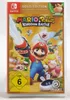 The image shows the front cover of a Nintendo Switch game case for Mario & Rabbids Kingdom Battle - Gold Edition. Produktbild-Vorschau