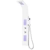 vidaXL Panneau de douche aluminium 20x44x130 cm blanc Voir les images du produit 10