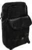 A black Vans backpack with its main compartment open, showing the checkered interior lining. Anteprima dell’immagine prodotto