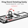 A close-up view of a phone case with a ring stand and camera cover. Produktbild-Vorschau