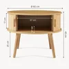 Comodino "Nordkapp" con 2 ante scorrevoli, 45 x Ø60 cm, MDF Anteprima dell’immagine prodotto 5
