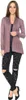 Damen Sweats Umhang Cardigan Blazer Poncho; Cappuccino Produktbild-Vorschau 2