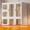 UnboxG Skládací šatní skříň z plastu, rozměry 104x50x170 Náhled obrázku produktu 5