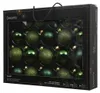 Weihnachtskugeln Glas 5-7cm 21er Set - Piniengrün Produktbild-Vorschau 3