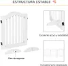 Bariera przestrzenna PAWHUT D06-048V01WT - A Podgląd zdjęcia produktu 3