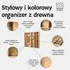 Woodweaver | Drewniana półka ścienna z 28 przegródkami | Podgląd zdjęcia produktu 4