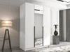 Vysoká šatní skříň 150 cm se zrcadlem SHEELA 2 - bílá / Náhled obrázku produktu 5