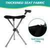 Bastone da passeggio 2-in-1 con sedile, in alluminio, Anteprima dell’immagine prodotto 4