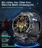 LIGE Militär Smartwatch Herren mit 3 Armbändern 1.43" Produktbild-Vorschau 5