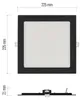 LED-Einbauleuchte NEXXO, quadratisch, silber, 18W, mit Change CCT Produktbild-Vorschau