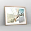 Gerahmtes Poster - Rahmen in heller Eiche - Yacht Segeln So Produktbild-Vorschau 8