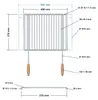 DEOS Verstellbarer Grillrost aus Edelstahl 45–55 × 37 cm Produktbild-Vorschau 5