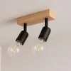 MasterLED Deckenstrahler - E27, 2 flammig, Schwarz, Holz, Produktbild-Vorschau 2
