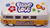 Bus T1  Peace and Love gelb / beige Modellauto Produktbild-Vorschau 8