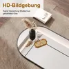 UnboxG Schwarzer Ovalspiegel 75x50cm, Elliptischer Produktbild-Vorschau 8