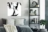 MuchoWow® Poster Farbe - Schwarz - Abstrakt 75x75 cm - Wand Produktbild-Vorschau 4