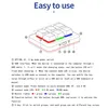 Diagram and text explaining the features and operation of a mini keyboard. Produktbild-Vorschau