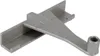 A close-up of a gray plastic component, possibly a part for a household appliance. Produktbild-Vorschau