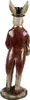 Clayre & Eef Figur Kaninchen 39 cm Weiß Goldfarbig Produktbild-Vorschau 3