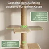 WOOWOOD Wandkratzbaum für Katzen, deckenhoch bis 206 cm, Produktbild-Vorschau 5
