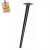 Pied de table incliné 65 cm, métal noir mat – Pied de Voir les images du produit 1
