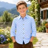 Isar-Trachten Kinder Trachtenhemd "Malte" Hirschdesign Produktbild-Vorschau 4