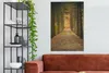 MuchoWow® - Leinwandbilder - Pfad - Bäume - Wald, Wandbild, Produktbild-Vorschau 3