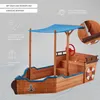 HOME DELUXE - Sabbiera MATSCHEKISTE - Veliero con telo e Anteprima dell’immagine prodotto 15