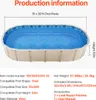 SucceBuy oválná bazénová vložka 15x30ft Unibead style 52in Náhled obrázku produktu 7