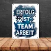 Erfolg ist Teamarbeit Metallschild XL in 21x28 cm Produktbild-Vorschau 4