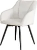 riess-ambiente Drehbarer Retro Stuhl AVIGNON beige Chenille Produktbild-Vorschau 10
