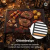 Żeliwny ruszt grillowy kwadratowy 67 x 40 cm solidny do Podgląd zdjęcia produktu 7