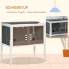 PawHut Hamsterkäfig aus Holz für Zwerghamster Nagerkäfig Produktbild-Vorschau 5