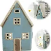 LS-LebenStil Lichterhaus Nyhavn 14cm Blau Keramik Produktbild-Vorschau 1