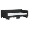 vidaXL Lit de jour extensible avec matelas noir 90x190 cm Voir les images du produit 3