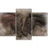 Triptychon auf leinwand zwei braune pferde 150x100 cm Feeby Produktbild-Vorschau 3