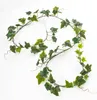 artplants.de Künstliche Efeu Girlande real Touch, weiß - Produktbild-Vorschau 1
