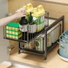 2 Etagen Metall Spülschrank Organizer,Unter Waschbecken Produktbild-Vorschau 4