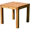AS-S Wuchtiger echt TEAK Bigfuss Design Gartentisch 80x80 Produktbild-Vorschau 1