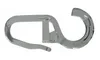 A single silver plastic clip hook is shown against a white background. Anteprima dell’immagine prodotto
