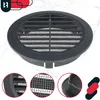 KOTARBAU® Lüftungsgitter 100 mm Rund Flansch Anthrazit Produktbild-Vorschau 5
