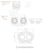 Unterputz Porzellan Retro Steckdose, Rotary Schalter, Produktbild-Vorschau 6